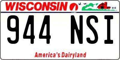 WI license plate 944NSI