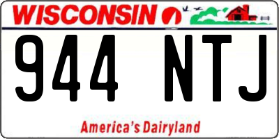 WI license plate 944NTJ