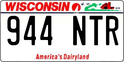 WI license plate 944NTR