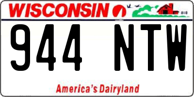 WI license plate 944NTW