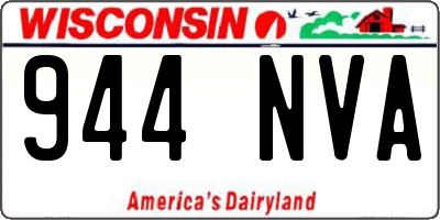 WI license plate 944NVA
