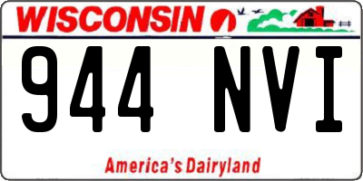 WI license plate 944NVI