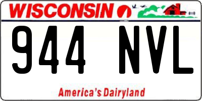 WI license plate 944NVL