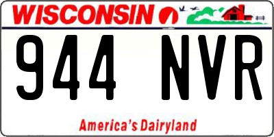 WI license plate 944NVR