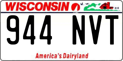 WI license plate 944NVT