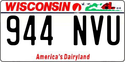 WI license plate 944NVU