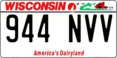 WI license plate 944NVV