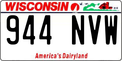 WI license plate 944NVW