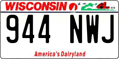 WI license plate 944NWJ