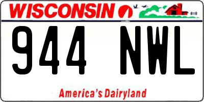 WI license plate 944NWL