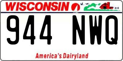 WI license plate 944NWQ