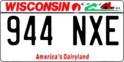 WI license plate 944NXE