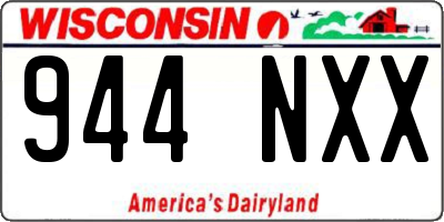 WI license plate 944NXX