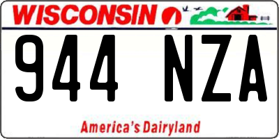 WI license plate 944NZA