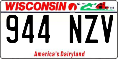 WI license plate 944NZV