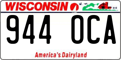WI license plate 944OCA