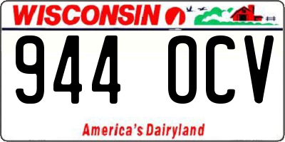 WI license plate 944OCV