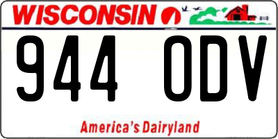 WI license plate 944ODV