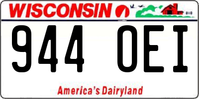 WI license plate 944OEI