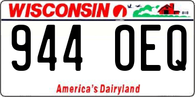 WI license plate 944OEQ