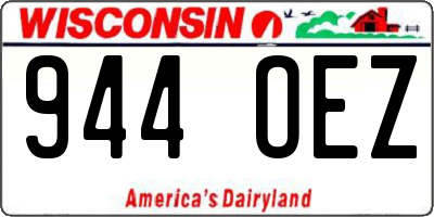WI license plate 944OEZ