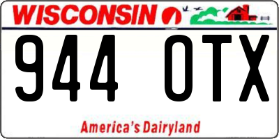 WI license plate 944OTX