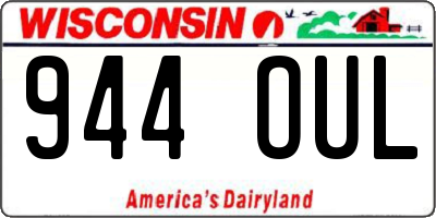 WI license plate 944OUL