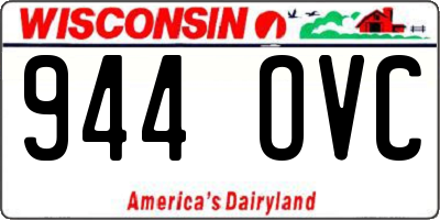 WI license plate 944OVC