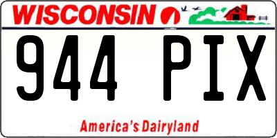WI license plate 944PIX