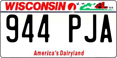 WI license plate 944PJA
