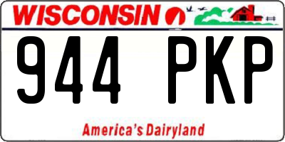 WI license plate 944PKP