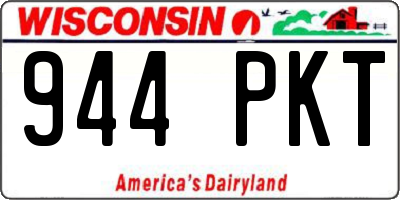 WI license plate 944PKT