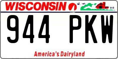 WI license plate 944PKW