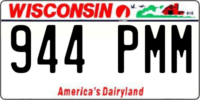 WI license plate 944PMM