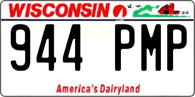 WI license plate 944PMP