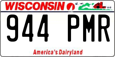 WI license plate 944PMR