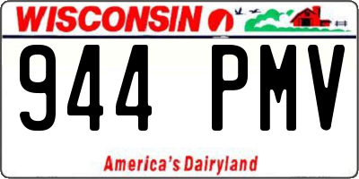 WI license plate 944PMV