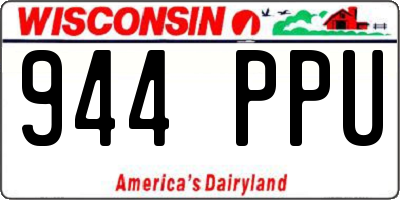 WI license plate 944PPU
