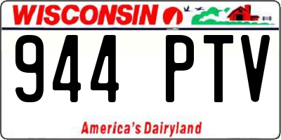 WI license plate 944PTV