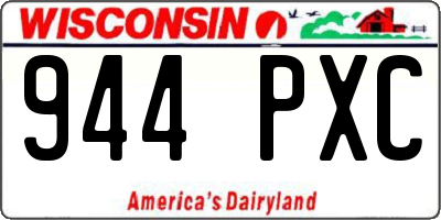 WI license plate 944PXC