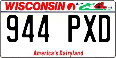 WI license plate 944PXD