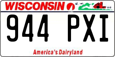 WI license plate 944PXI