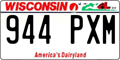 WI license plate 944PXM