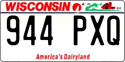WI license plate 944PXQ