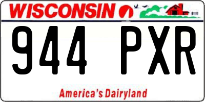 WI license plate 944PXR