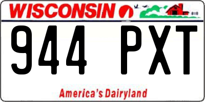WI license plate 944PXT