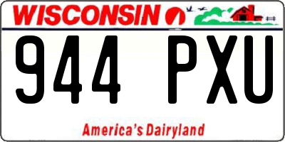 WI license plate 944PXU