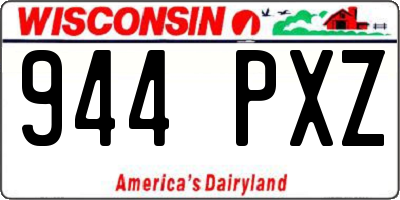 WI license plate 944PXZ