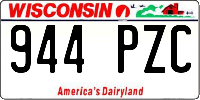 WI license plate 944PZC