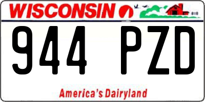 WI license plate 944PZD